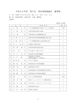 議事録(PDF文書)