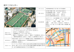 靭公園内テニス場 施設概要