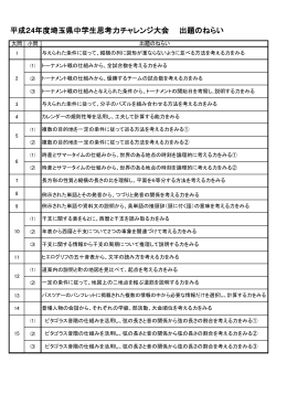 出題のねらい（PDF：106KB）