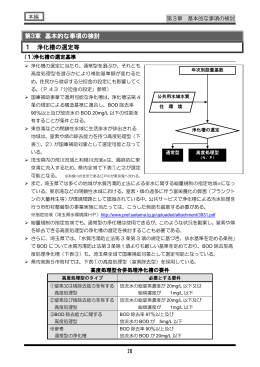 第3章 基本的な事項の検討 1 浄化槽の選定等