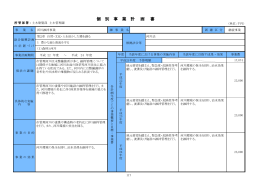 個 別 事 業 計 画 書