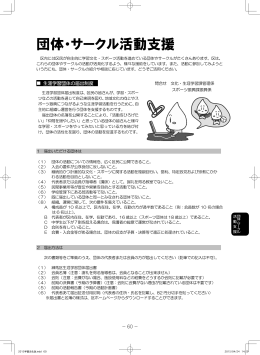 団体・サークル活動支援（PDF：1536KB）