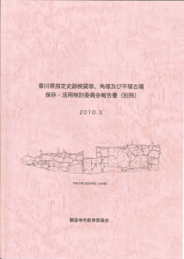 香川県指定史跡椀1貸塚、角塚及び平塚古墳 保存