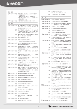 会社の沿革①
