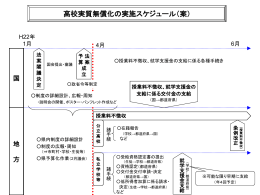 （5）高校実質無償化の実施スケジュール