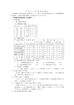 平 成 2 3 年 度 事 業 報 告