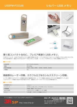 シルバー USB メモリ