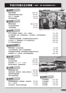 P8・・・平成25年度の主な事業&hellip;