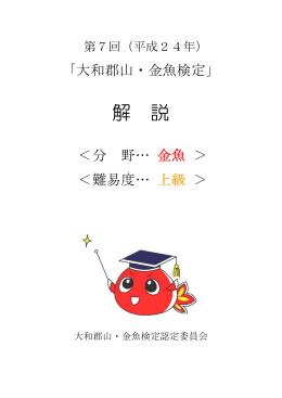 金魚・上級 解説 (PDF形式 907KB)