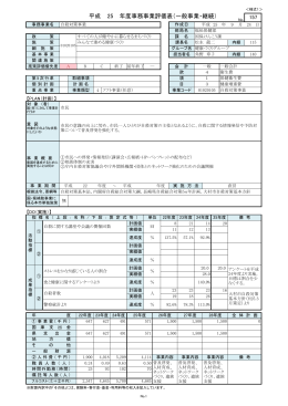 平成 年度事務事業評価表（一般事業・継続） 25