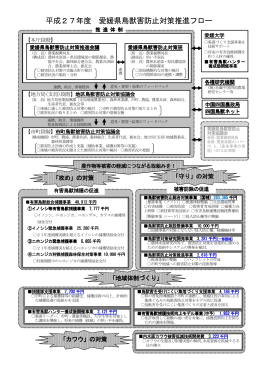 愛媛県鳥獣害防止対策推進フロー（PDF：120KB）