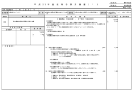 平 成 2 3 年 度 政 策 予 算 見 積 書 （ 1 ）