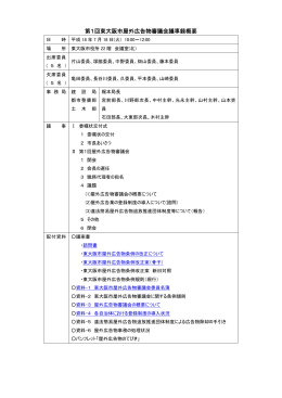 第1回東大阪市屋外広告物審議会議事録概要