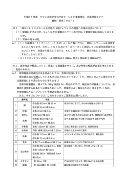 平成27年度 フランス歴史文化プロモーション事業委託 企画提案コンペ