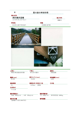 深沢橋歩道橋 最大級の単純桁橋 8