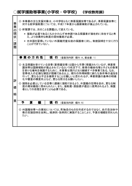 就学援助等事業(小学校・中学校) 《学校教育課》