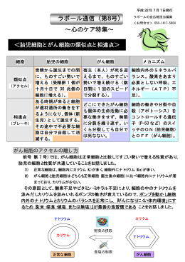ラポール通信 （第8号） - 緑の風ヘルスサポートジャパン npo法人
