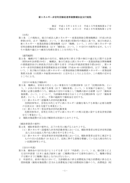 －1－ 新エネルギー非営利活動促進事業費補助金交付規程 制定 平成
