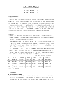 平成17年度事業報告 - 社団法人・日本鋳造協会