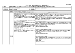 平成21年度 地方の元気再生事業 事業実施調書