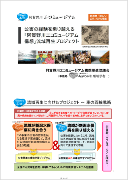 流域再生に向けたプロジェクト～車の両輪戦略