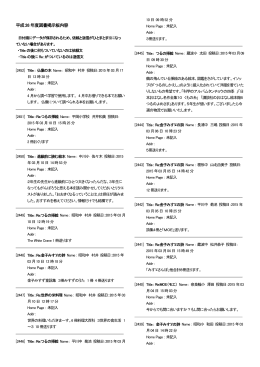 平成26年度の掲示板内容はこちら