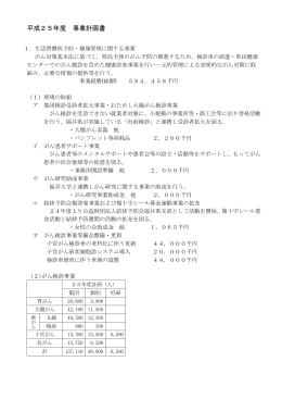 平成25年度 事業計画書