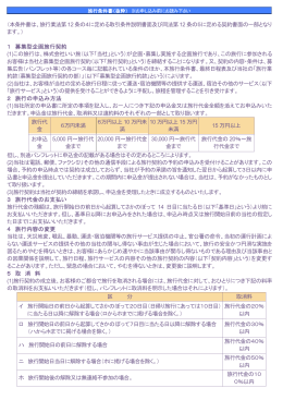 約款 国内募集型企画旅行条件書（抜粋）はこちら