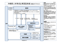 沖縄県人材育成企業認証制度（認証のプロセス）