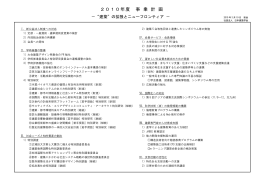 2010年度 事 業 計 画