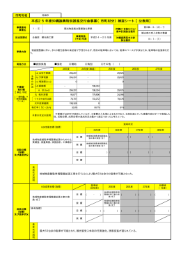 平成25年度沖縄振興特別推進交付金事業（市町村分）検証