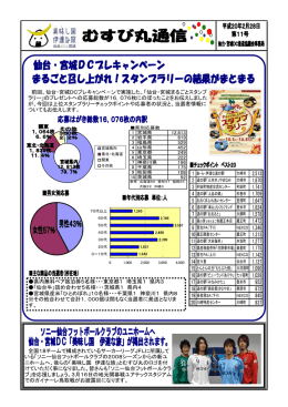 むすび丸通信第11号 - 仙台・宮城観光キャンペーン推進協議会公式サイト