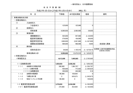 予算案【PDF】 - 一般社団法人 日本庭園協会