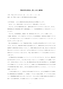 郵政民営化委員会（第10回）議事録