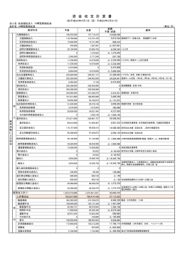 資 金 収 支 計 算 書