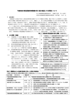 下越地域の救急医療体制整備の取り組み経過とその評価について