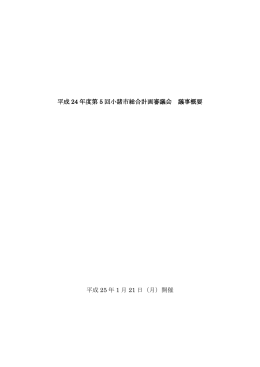審議会議事概要（PDF文書：182KB）
