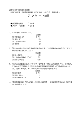 むかい地蔵アンケート結果 （PDF：170.88 KB ）