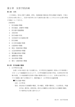 第2章 災害予防計画