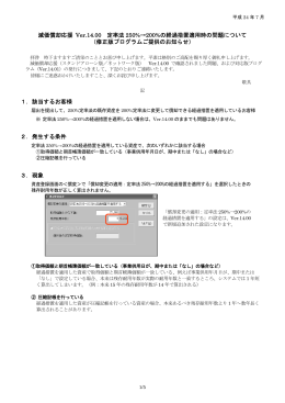 減価償却応援 Ver.14.00 定率法 250%&rarr;200%の経過措置適用時の
