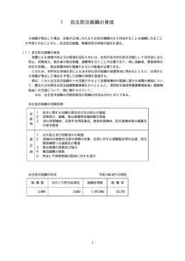 1 自主防災組織の育成 - 東京大学社会情報研究所廣井研究室