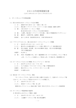 2010年度事業報告書