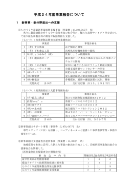 平成24年度事業報告について - 公益財団法人 宮崎県産業振興機構