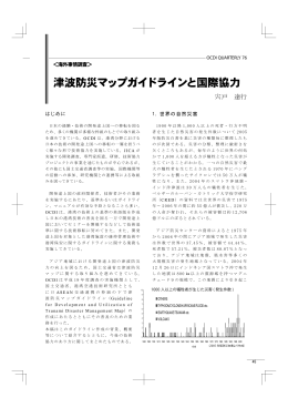 津波防災マップガイドラインと国際協力