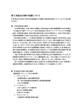 第 3 次総合計画の実績について