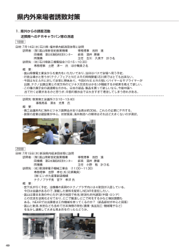 県内外来場者誘致対策 - 環日本海経済交流センター