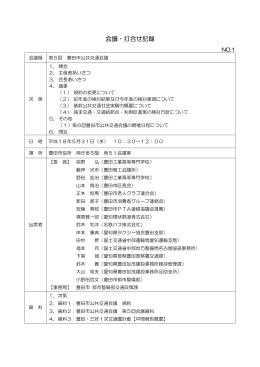 会議・打合せ記録
