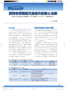 副腎皮質機能亢進症の診断と治療