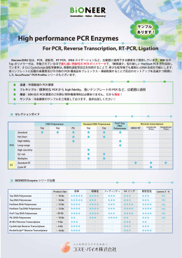 High performance PCR Enzymes