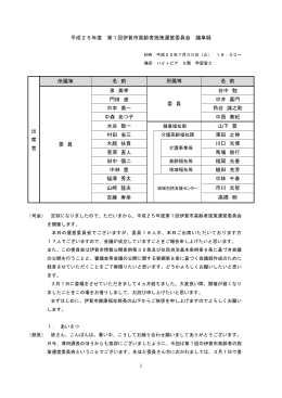 議事録
